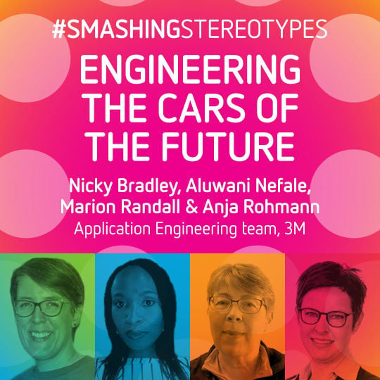 Engineering Cars of the Future team with Smashing Stereotypes branding