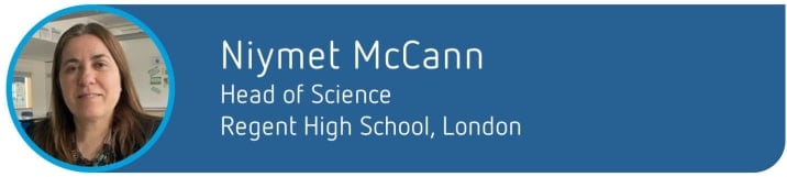 Attribution - Niyment McCann, Head of Science, Regent High School
