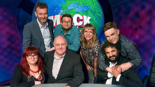An example of a diverse panel on BBC's Mock the Week. There are two women and four men.